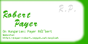 robert payer business card